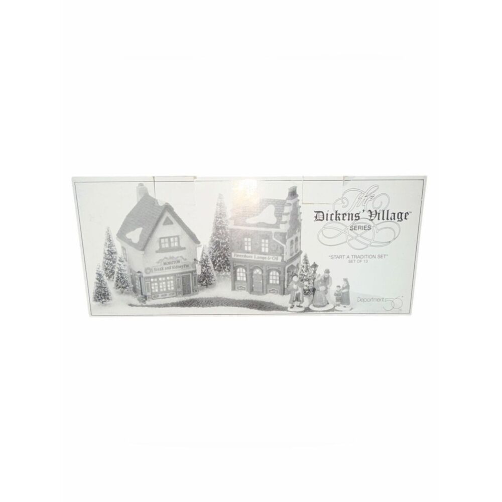 Dept 56 Dickens Village Start a Tradition Set 58327 1995 Retired READ